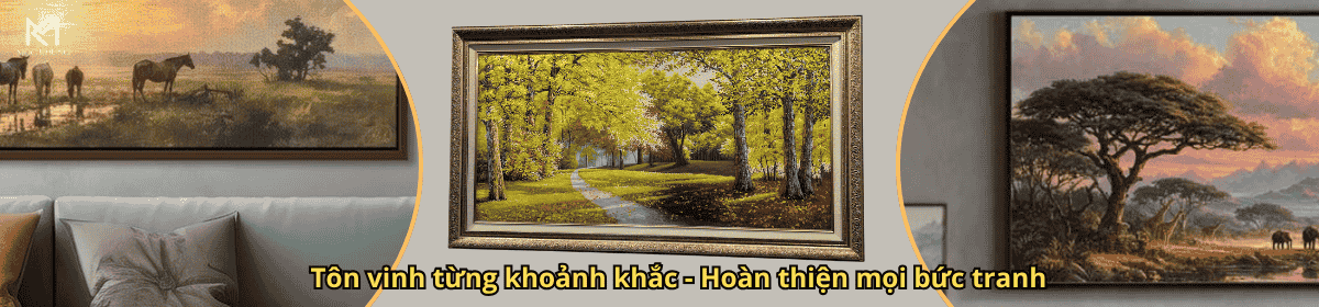 khung tranh mộc khung