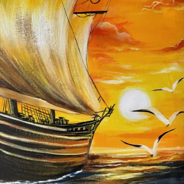 Khung tranh sơn dầu - Hành trình hoàng hôn 5 optimized 4 2