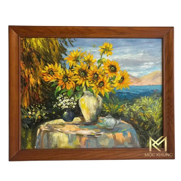 Khung Tranh Sơn Dầu - Mùa hạ trong chiếc bình