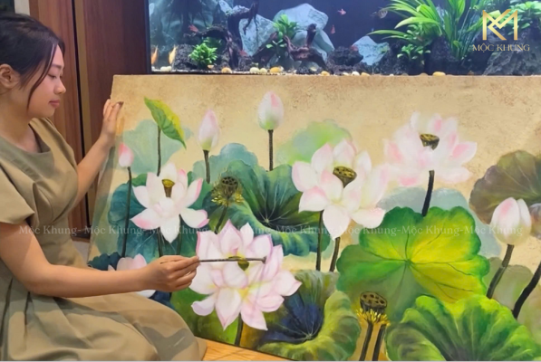 Xưởng MỘC KHUNG, tranh sơn dầu sang trọng tại HÀ NỘI