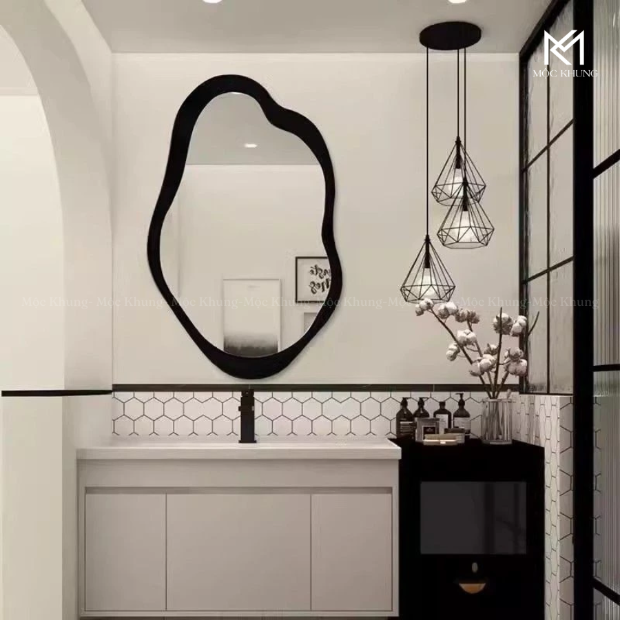 khung gương trang điểm phòng tắm