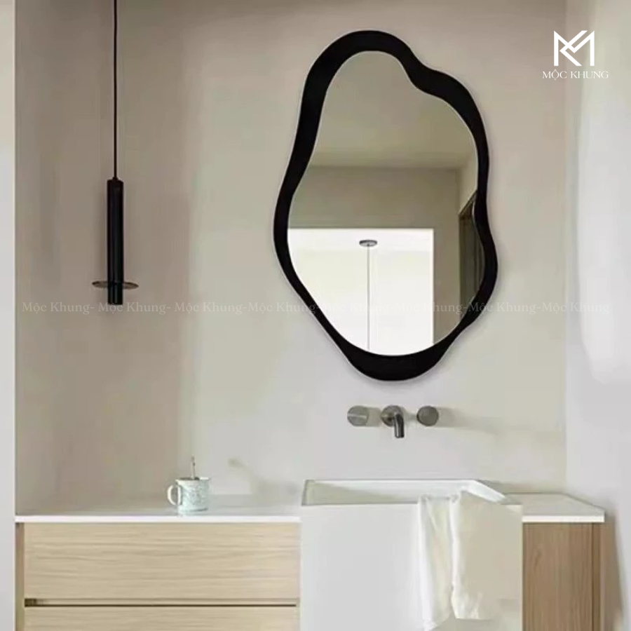 khung gương trang điểm phòng tắm