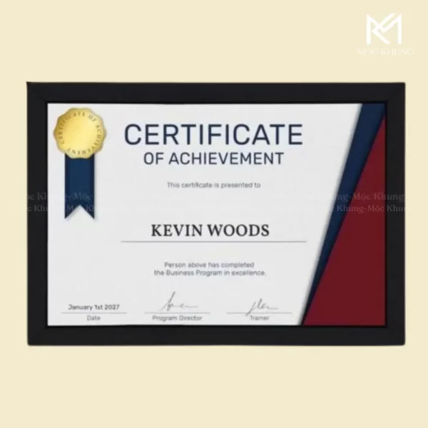 Khung bằng khen chất liệu nhựa Composite