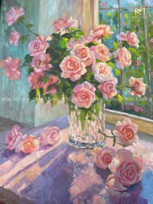 Tranh Sơn Dầu Hoa Đẹp Treo Tường