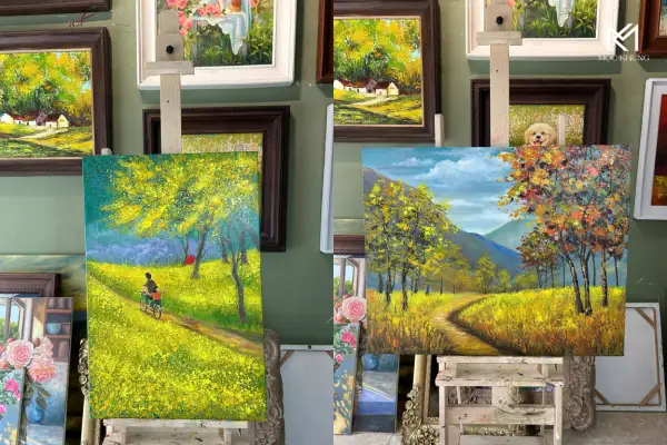 tranh sơn dầu giá rẻ ở Hà Nội
