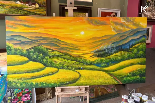 Những bức tranh sơn dầu nổi tiếng Việt Nam