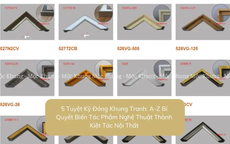 5 Tuyệt Kỹ Đóng Khung Tranh: A-Z Bí Quyết Biến Tác Phẩm Nghệ Thuật Thành Kiệt Tác Nội Thất